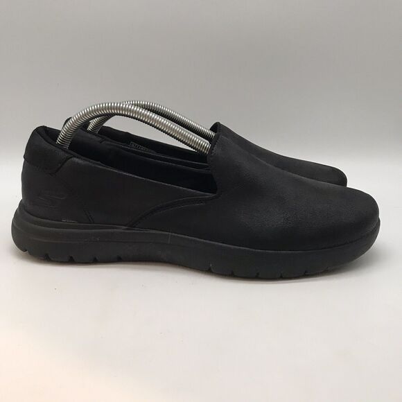 Skechers Goga Mat Ultra Go Air Cooled Loafers Women's 10 Black Slip On 136414 - Picture 3 of 12